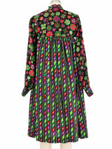 1976 Yves Saint Laurent Moroccan Print Smock Dress Dress arcadeshops.com