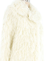 Ivory Yarn Fringe Coat Outerwear arcadeshops.com