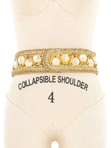 Malcolm Starr Goldtone Embellished Belt Accessory arcadeshops.com