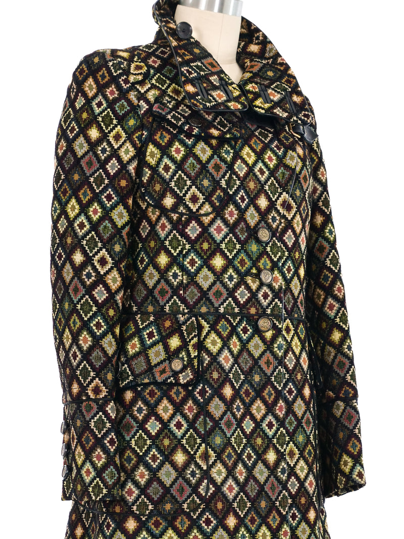 2008 Gucci Tapestry Coat Outerwear arcadeshops.com