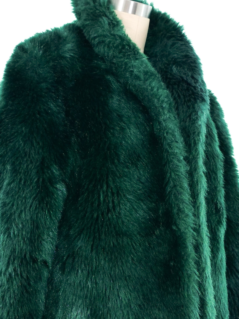 Emerald Chubby Faux Fur Jacket Outerwear arcadeshops.com