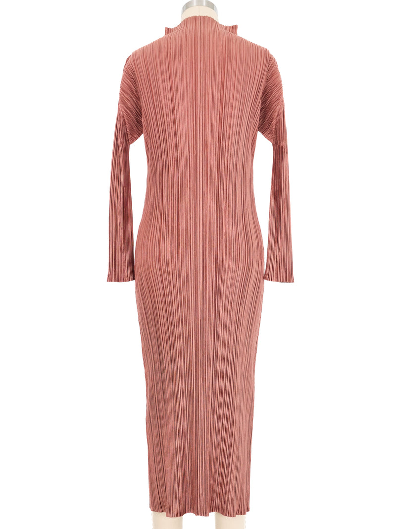 2010 Issey Miyake Pleats Please Dusty Rose Pleated Dress Dress arcadeshops.com