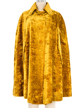 1960s Gold Velvet Cape Jacket arcadeshops.com