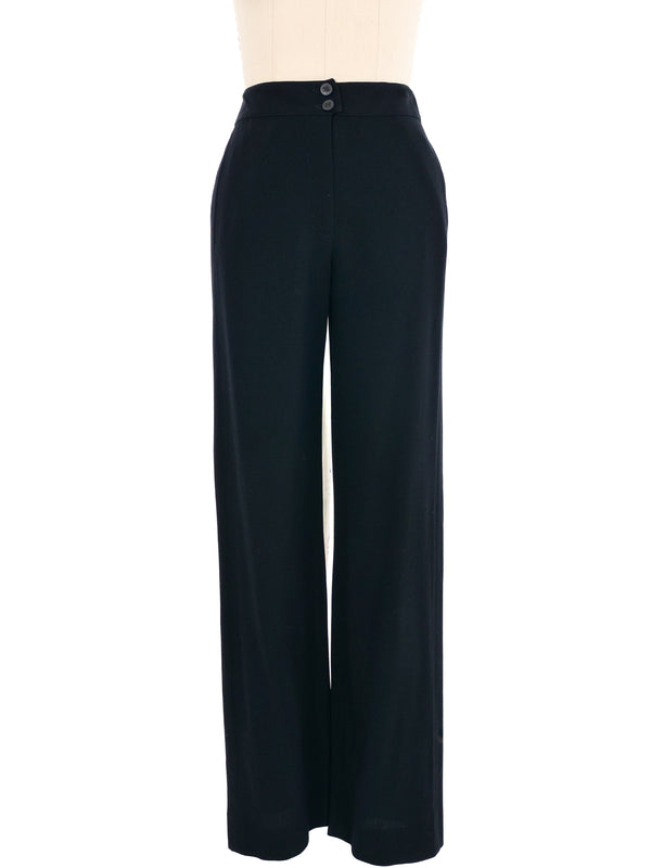 1998 Chanel High Rise Wool Trousers Bottom arcadeshops.com