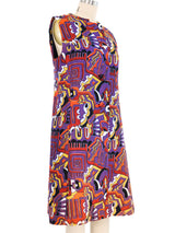 1960s Mr. Blackwell Abstract Print Shift Dress Dress arcadeshops.com