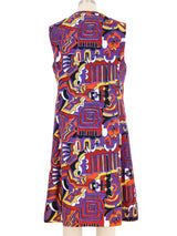 1960s Mr. Blackwell Abstract Print Shift Dress Dress arcadeshops.com