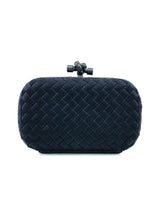 Bottega Veneta Silk Intrecciato Knot Clutch Accessory arcadeshops.com