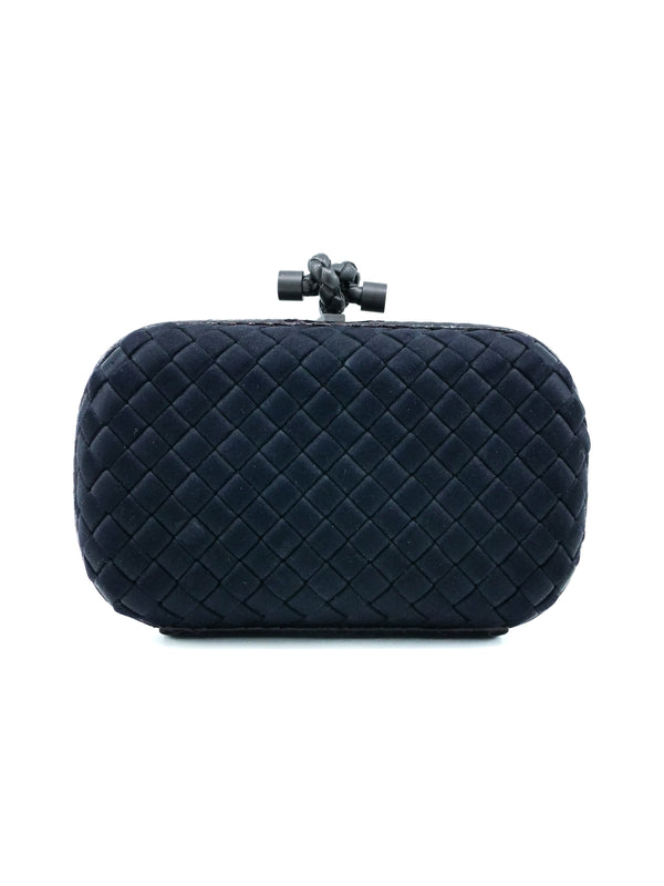 Bottega Veneta Silk Intrecciato Knot Clutch Accessory arcadeshops.com