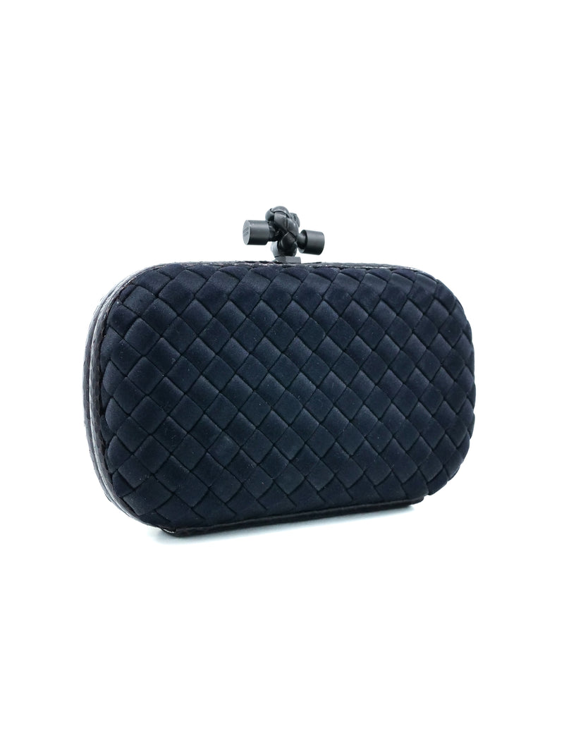 Bottega Veneta Silk Intrecciato Knot Clutch Accessory arcadeshops.com