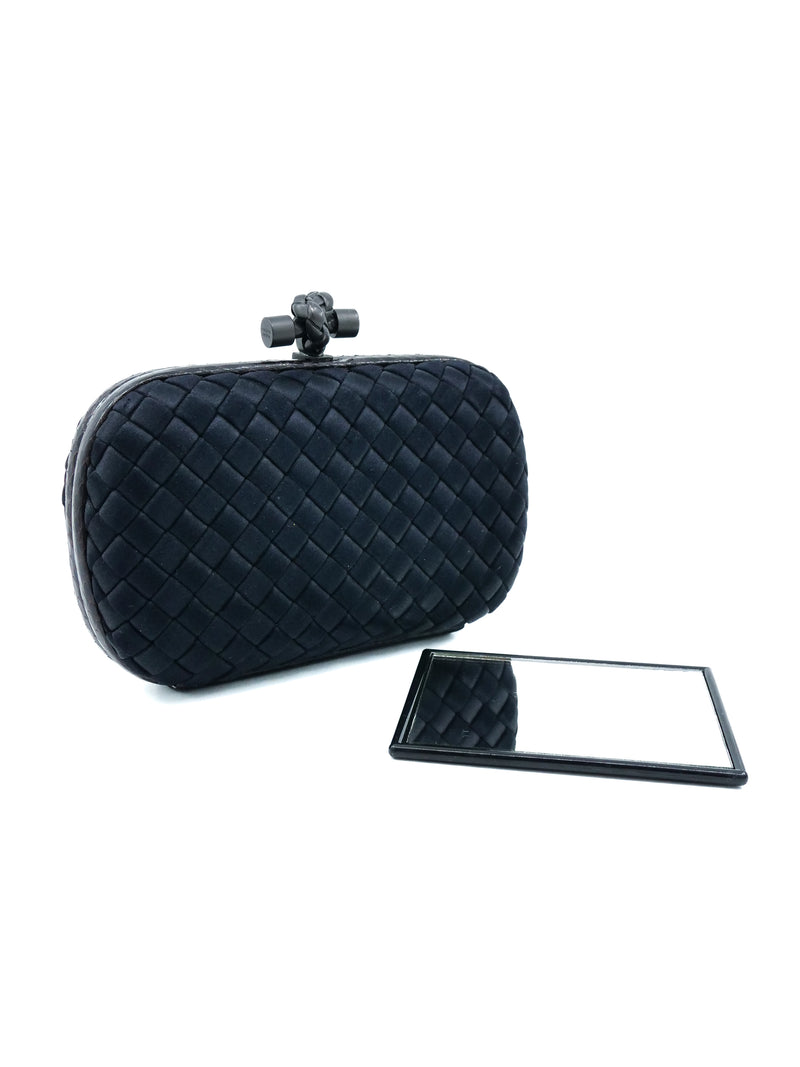 Bottega Veneta Silk Intrecciato Knot Clutch Accessory arcadeshops.com