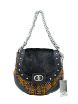 Versus Versace Tweed and Pony Hair Mini Bag Accessory arcadeshops.com