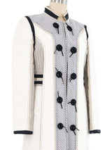 2005 Chloe Ecru Patchwork Canvas Coat Outerwear arcadeshops.com