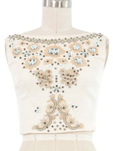 1990s Dries Van Noten Beaded Top