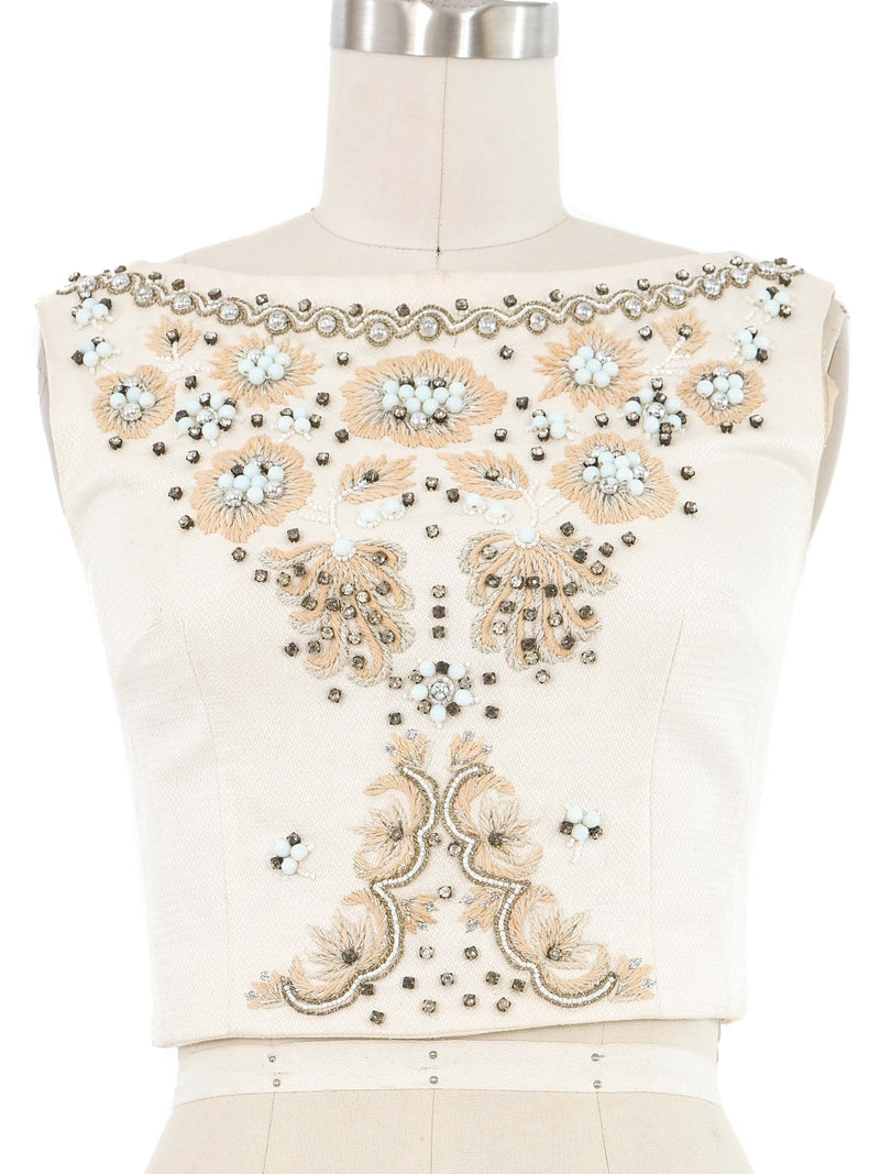 1990s Dries Van Noten Beaded Top