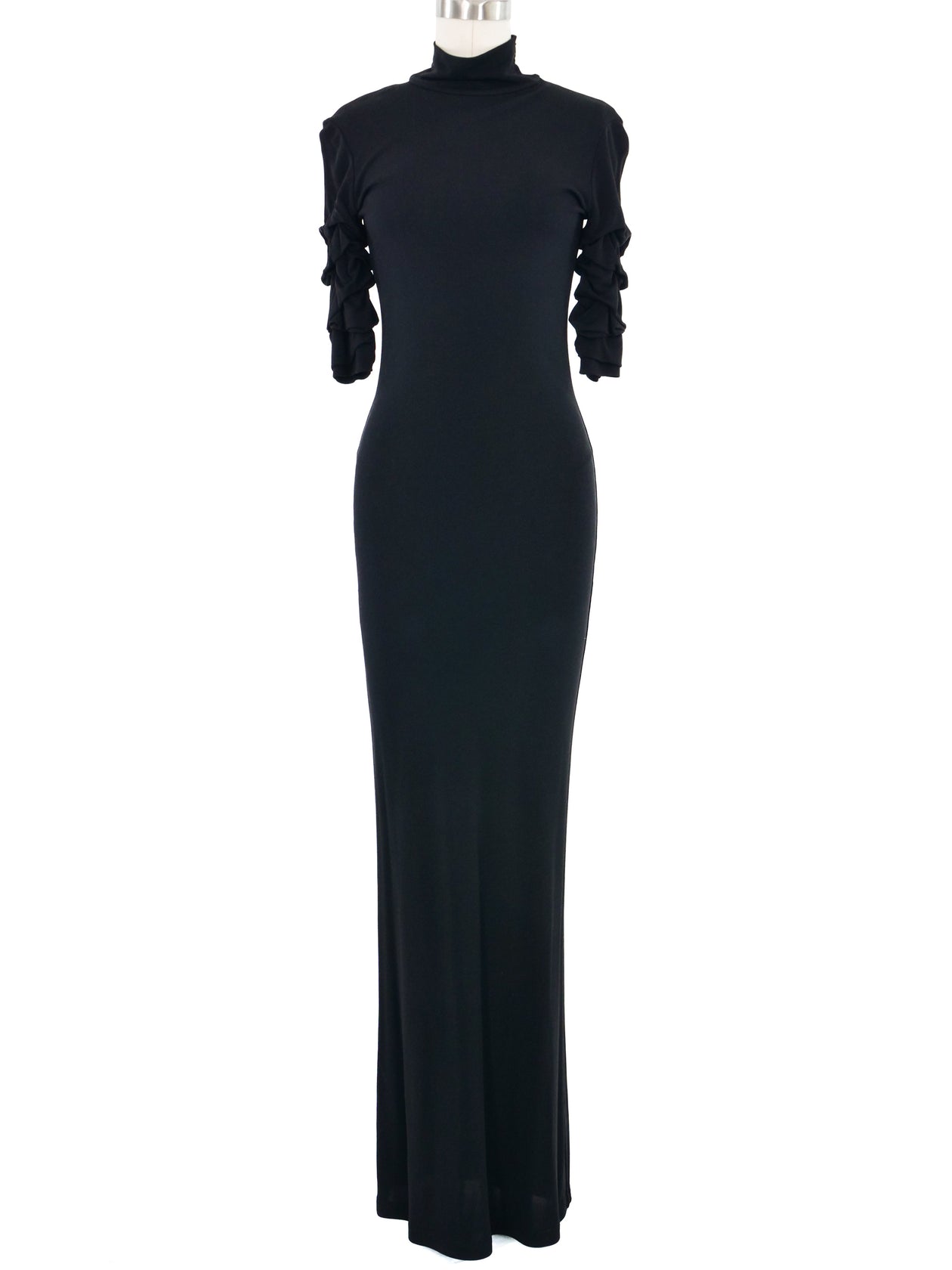 1990s Jean Paul Gaultier Mock Neck Evening Gown