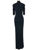 1990s Jean Paul Gaultier Mock Neck Evening Gown Dress arcadeshops.com