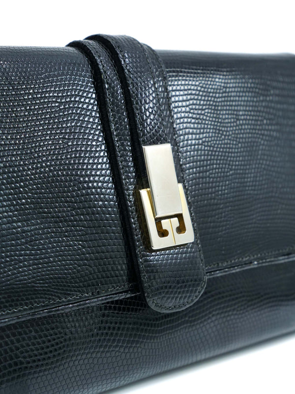 Gucci Lizard Leather Convertible Clutch Accessory arcadeshops.com