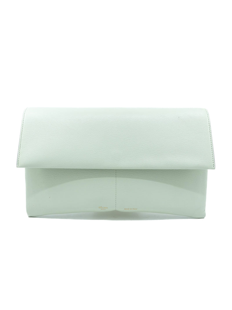 Celine Seafoam Folded Clutch Accessory arcadeshops.com