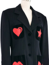 Escada Love Applique Blazer Jacket arcadeshops.com