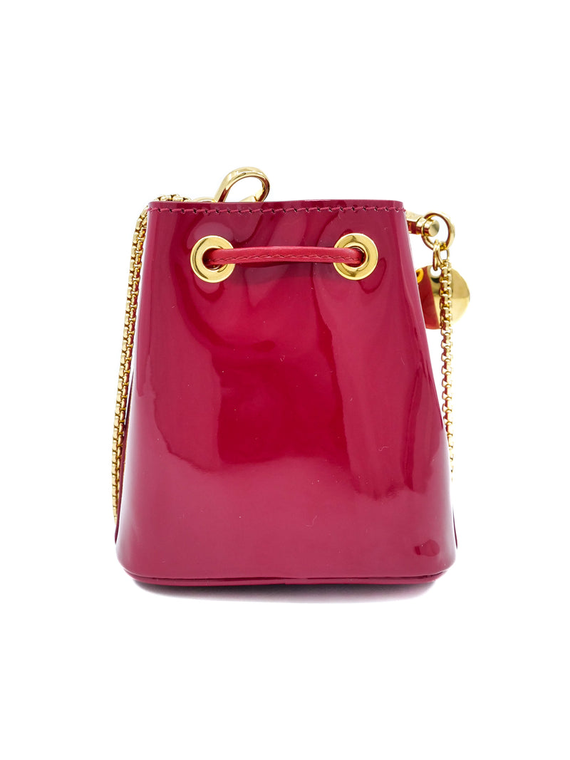 Prada Cherry Red Mini Bucket Bag Accessory arcadeshops.com