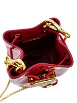 Prada Cherry Red Mini Bucket Bag Accessory arcadeshops.com