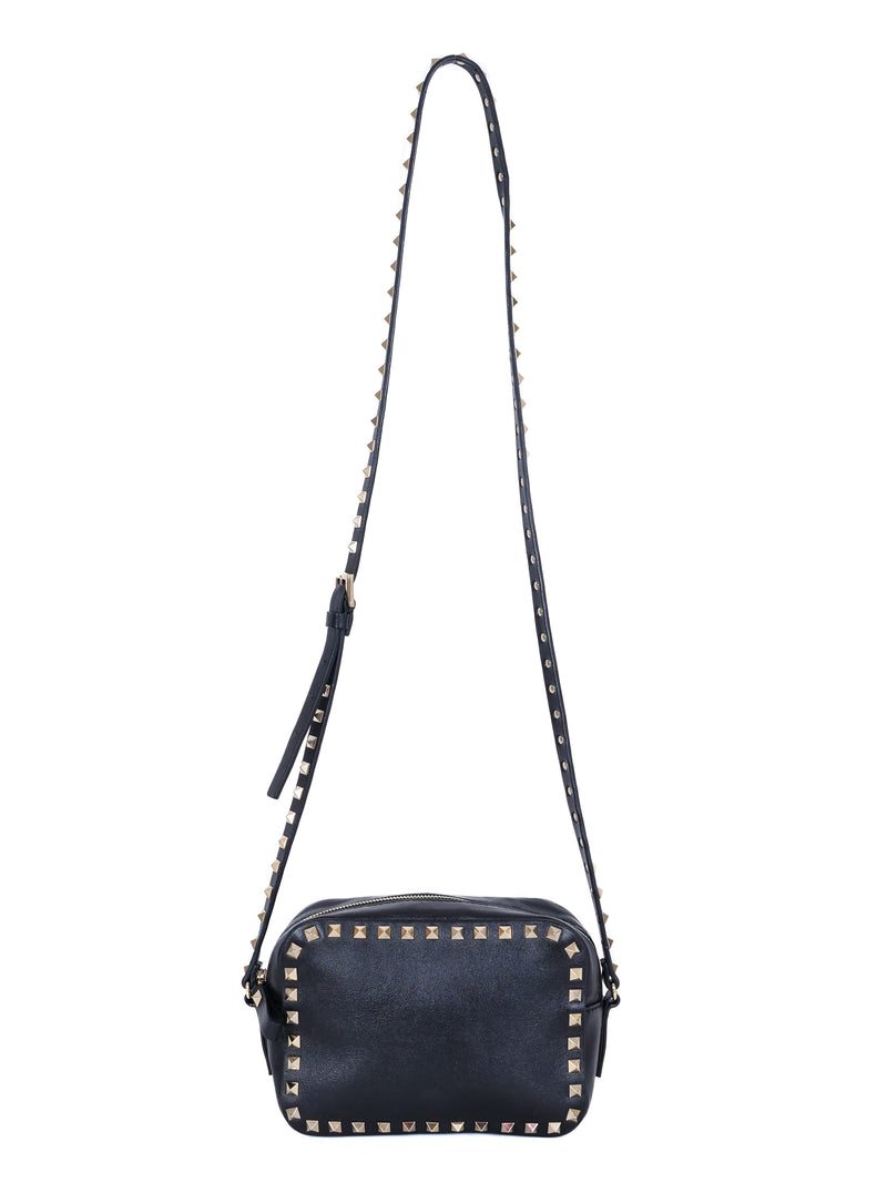 Valentino Rockstud Black Crossbody Bag Accessory arcadeshops.com