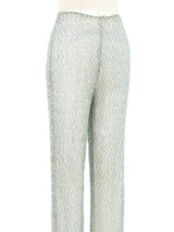 Richard Tyler Bead Embellished Flare Leg Disco Pant Bottom arcadeshops.com