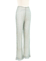 Richard Tyler Bead Embellished Flare Leg Disco Pant Bottom arcadeshops.com