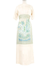 Travilla Asian Brocade Panel Gown Dress arcadeshops.com