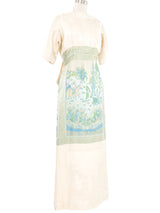 Travilla Asian Brocade Panel Gown Dress arcadeshops.com