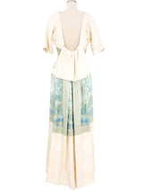 Travilla Asian Brocade Panel Gown Dress arcadeshops.com