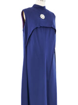 1970s Navy Maxi Dress Ensemble Dress arcadeshops.com