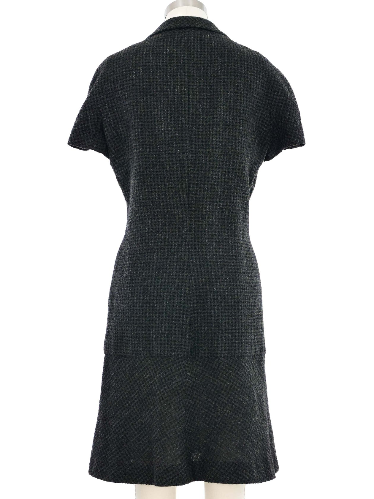 chanel black tweed dress 1997 Chanel Tweed Dress
