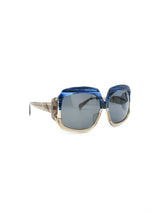 Obsidian Labyrinth Oversized Two Tone Sunglasses Accessory arcadeshops.com