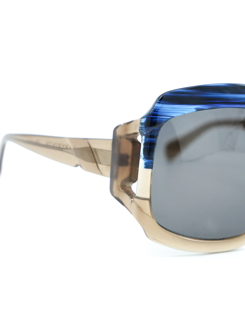 Obsidian Labyrinth Oversized Two Tone Sunglasses Accessory arcadeshops.com