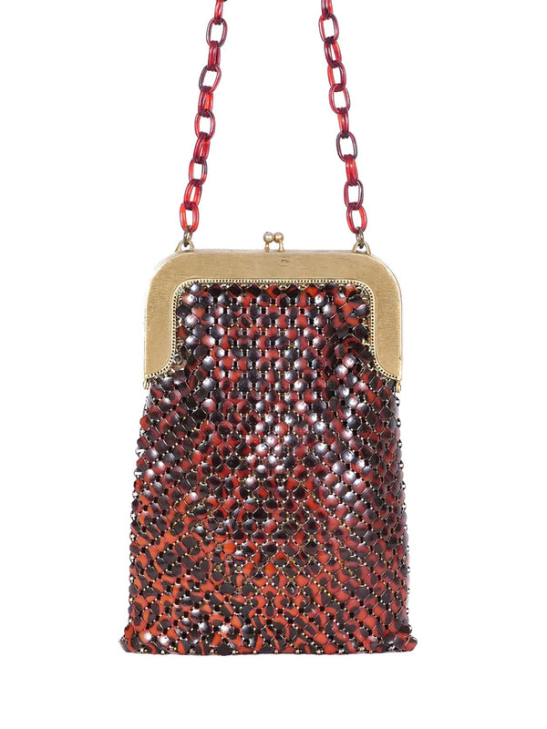 Whiting and Davis Tortoise Chainmail Bag Accessory arcadeshops.com