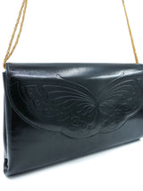 Hanae Mori Butterfly Embossed Convertible Clutch Accessory arcadeshops.com