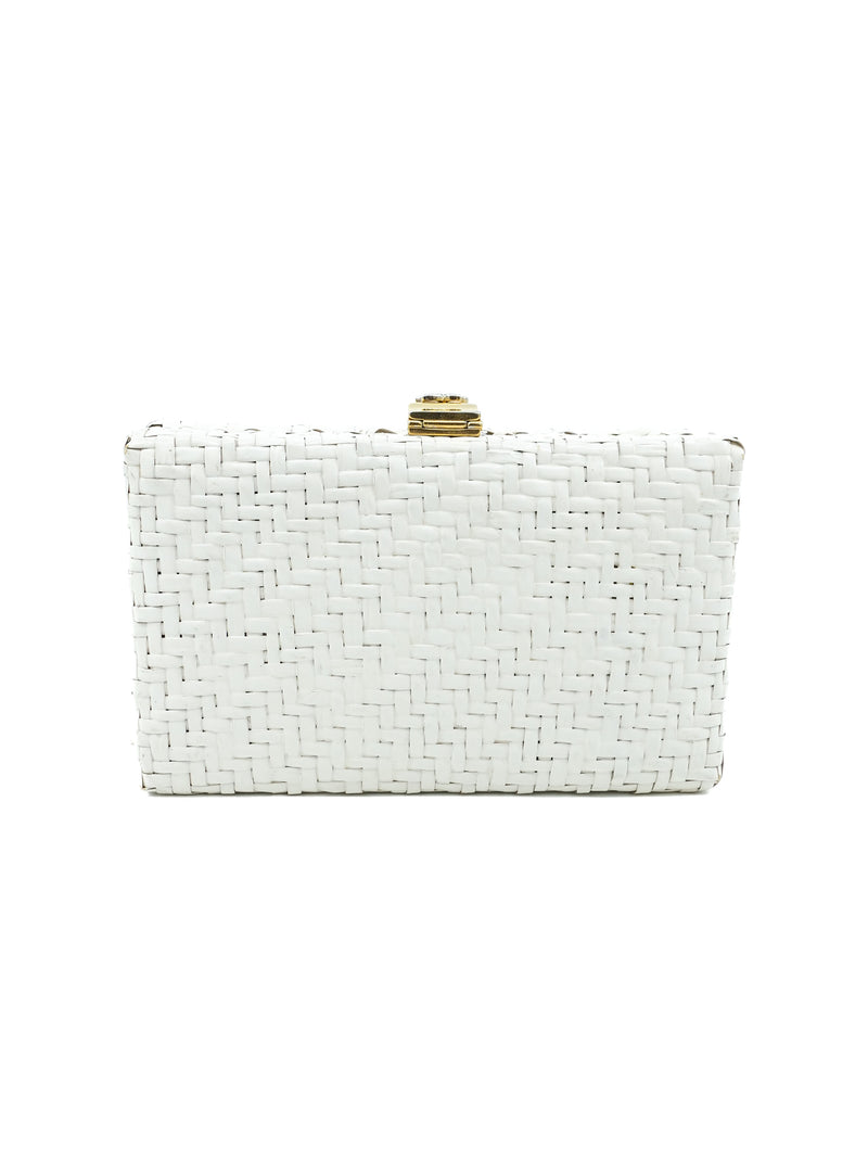 Courreges Studded Woven Convertible Clutch Accessory arcadeshops.com