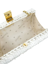 Courreges Studded Woven Convertible Clutch Accessory arcadeshops.com