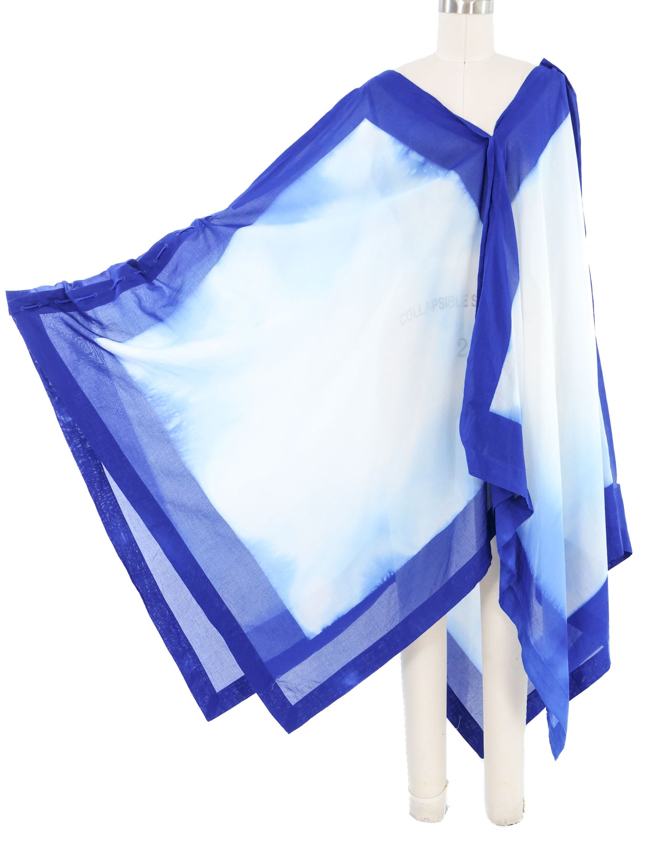 Issey Miyake Indigo Dyed Lace Up Tent Dress