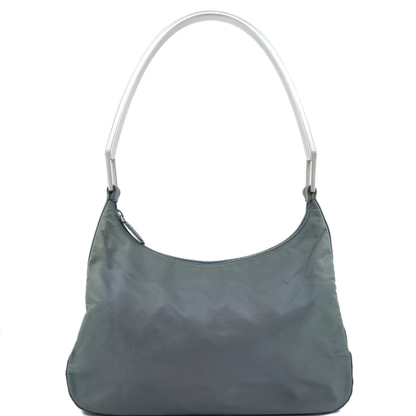 1990s Prada Tessuto Metal Strap Handbag
