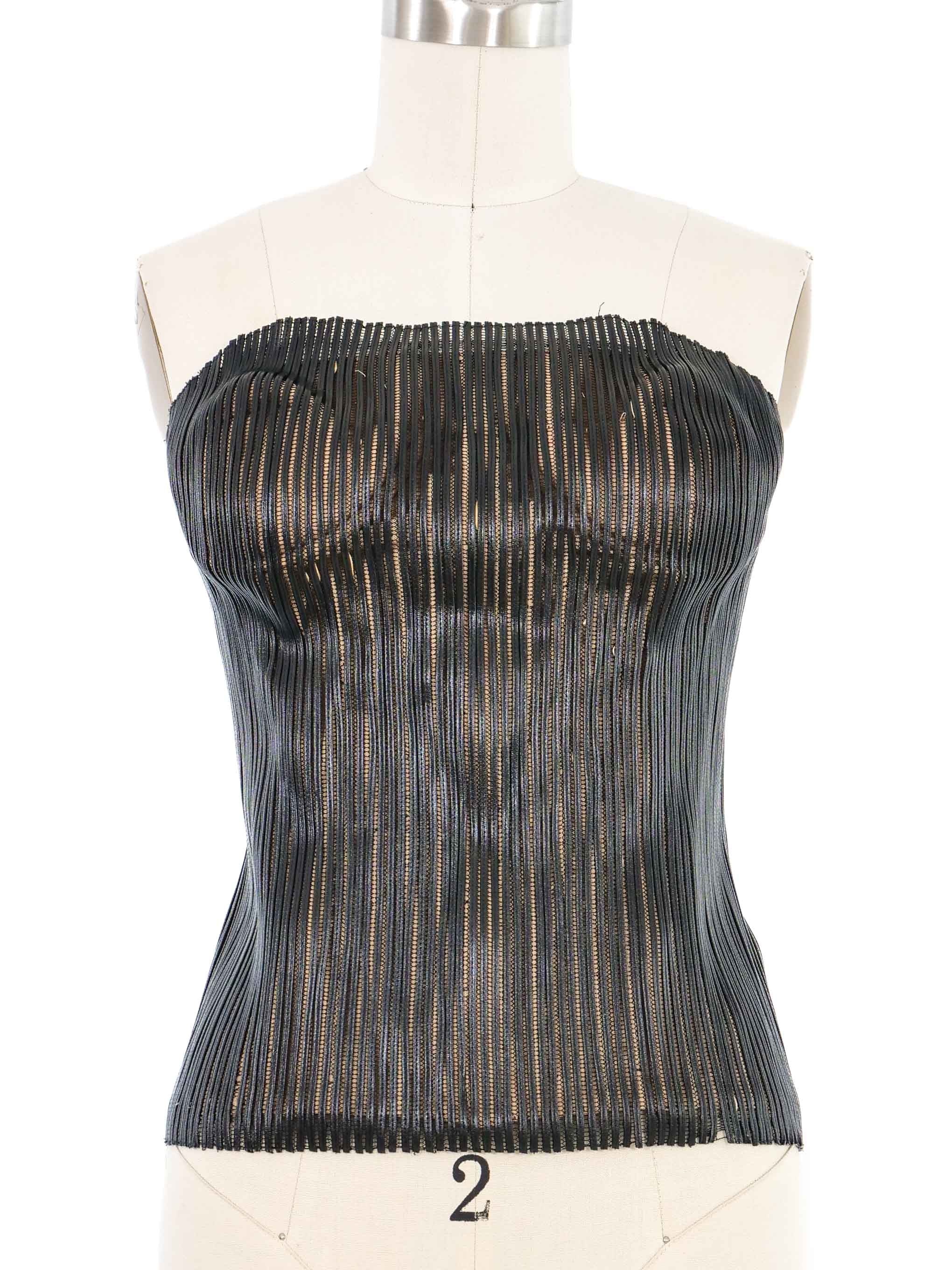 2001 Gucci Waxed Lacing Bustier