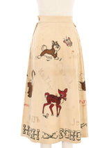 1951 Hand Painted Senior Cord Skirt Bottom arcadeshops.com