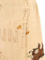 1951 Hand Painted Senior Cord Skirt Bottom arcadeshops.com