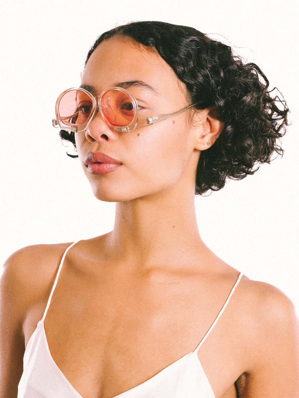 1960s Rose Tinted Flip Lens Sunglasses Accessory arcadeshops.com
