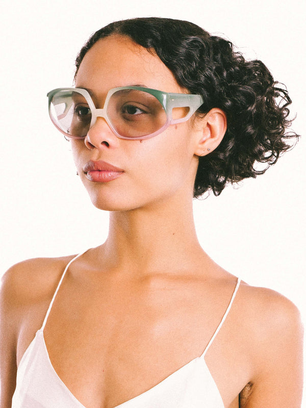 Ombre Cutout Wrap Sunglasses Accessory arcadeshops.com