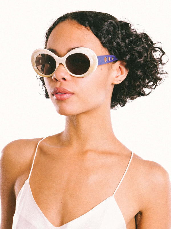 Morgenthal Frederics Buffalo Horn Sunglasses Accessory arcadeshops.com