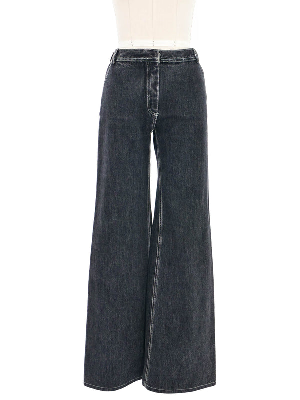 Balenciaga Wide Leg Jeans Bottom arcadeshops.com