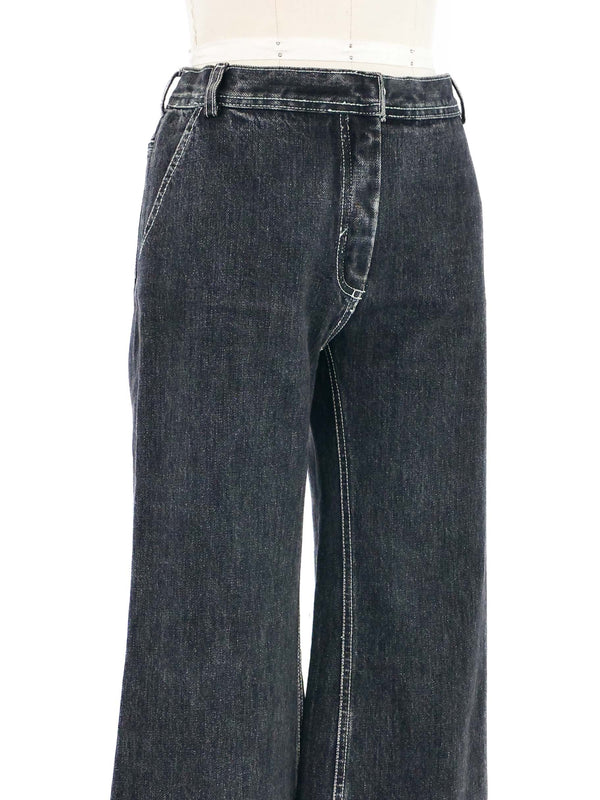 Balenciaga Wide Leg Jeans Bottom arcadeshops.com