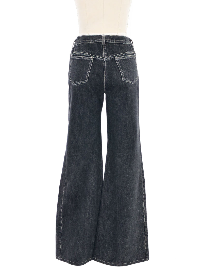 Balenciaga Wide Leg Jeans Bottom arcadeshops.com
